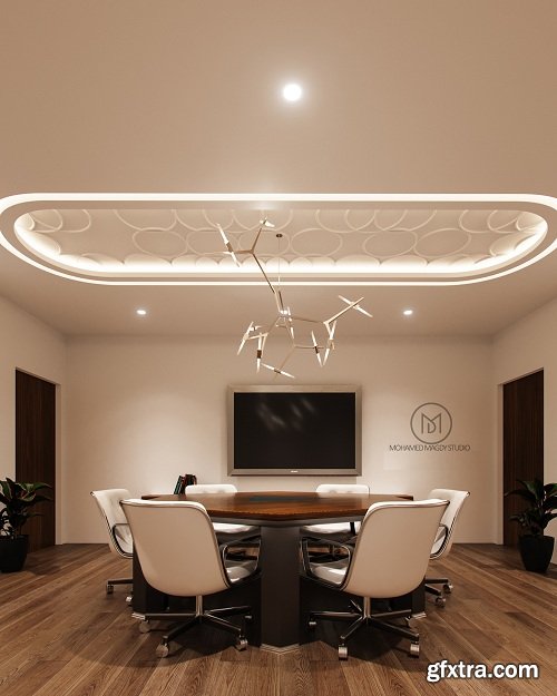 Design for Meeting Room 3D Interior Scene
