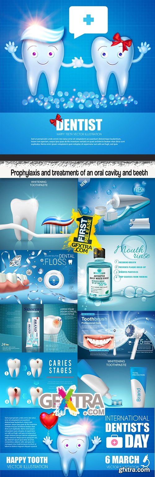 Prophylaxis and treatment of an oral cavity and teeth