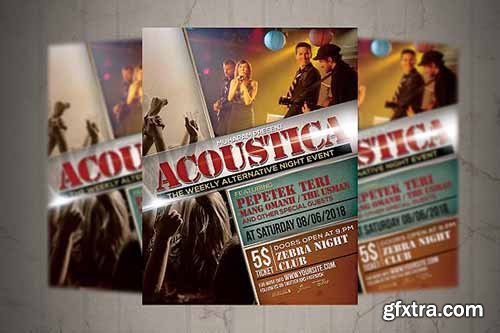 CreativeMarket - Acoustic Event Flyer Poster 2334992