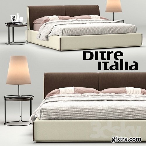 Bed Monolith Ditre Italia 3d Model