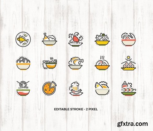 15 Food Dishes Elements