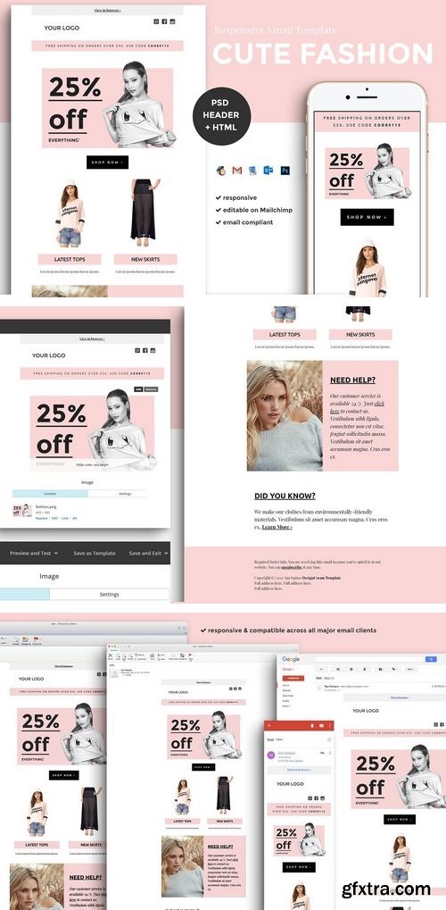 CM - Fashion Email Template (psd + html) 1540885
