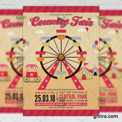 Country Fair – Community A5 Flyer Template