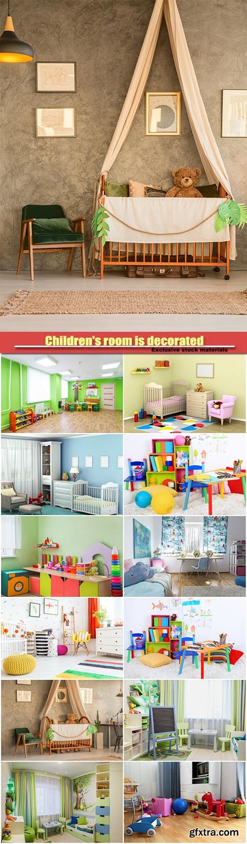 Children\'s room is decorated