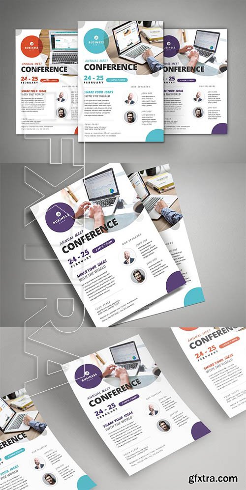 CreativeMarket - Conference Flyer Template 2173344