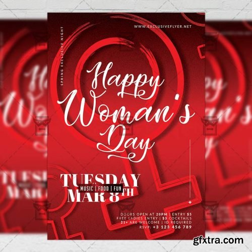 International Woman’s Day – Seasonal A5 Flyer Template