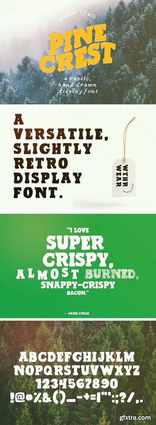 CM - Pine Crest Rustic Serif Font 1505911