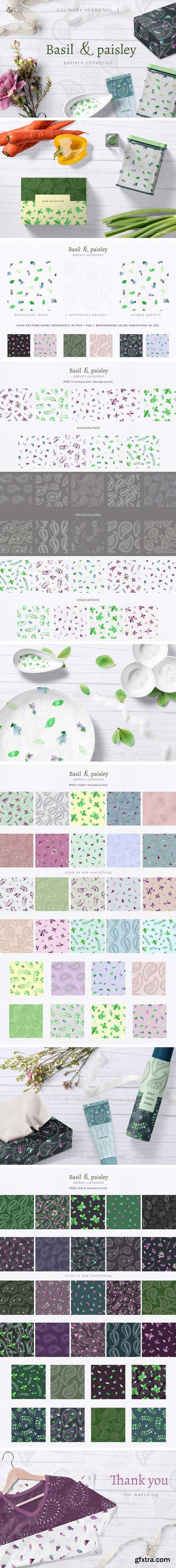 CM - Basil & paisley - pattern collection 2257418