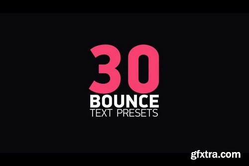 30 Bounce Text Presets After Effects Templates 28250