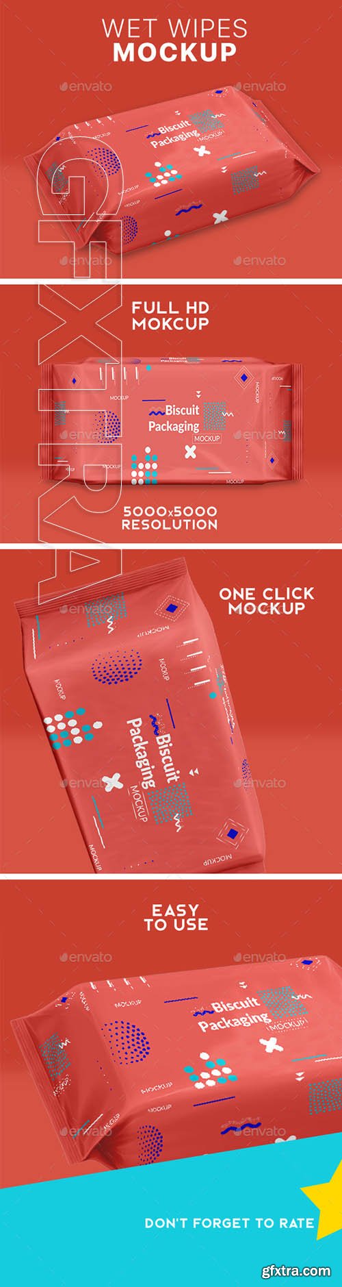 GraphicRiver - Biscuit Cookie Wrapper Mockup 21541981