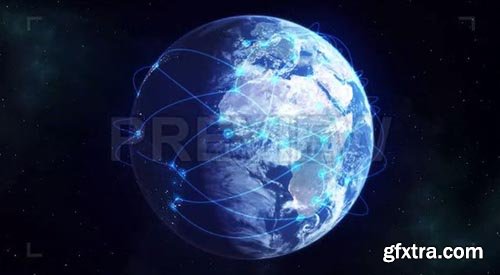 Global Network - Blue - Motion Graphics 65442