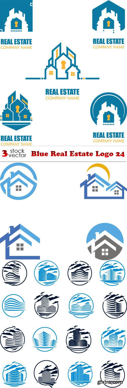 Vectors - Blue Real Estate Logo 24