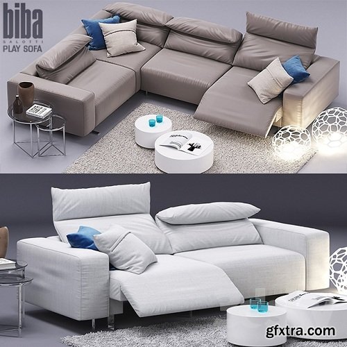 Play Sofa, Biba Salotti 3d Model