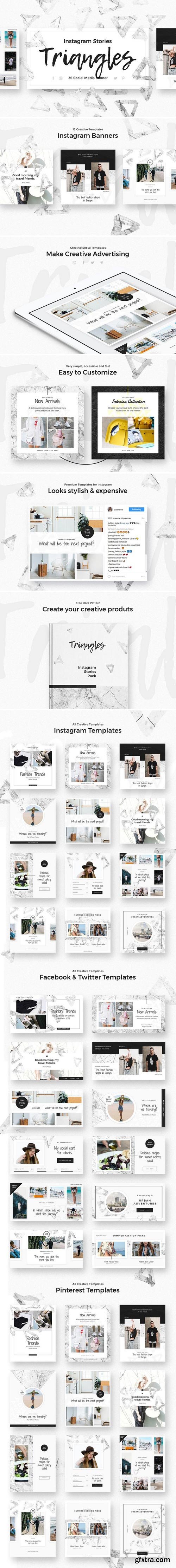CM - Triangles - Instagram Stories Pack 1939187