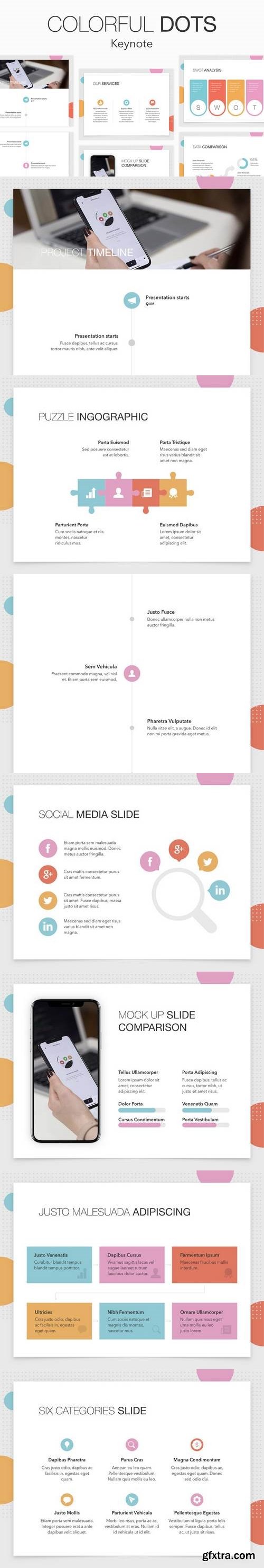 Colorful Dots Keynote Template