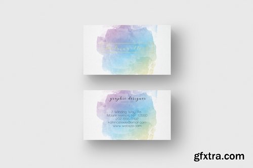 CM - Business Card Template Watercolor 2319655
