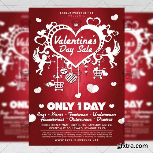 Valentine’s Day Sale – Seasonal A5 Flyer Template