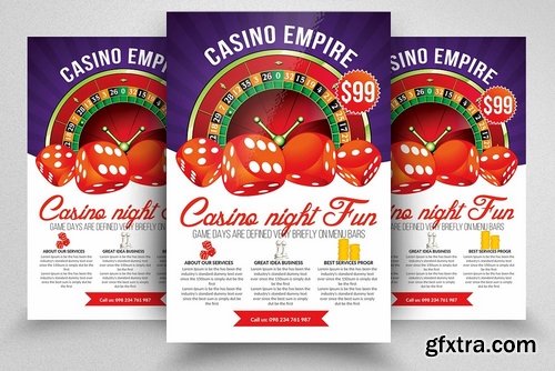 CM - Casino Night Editable Flyer Template 2324153
