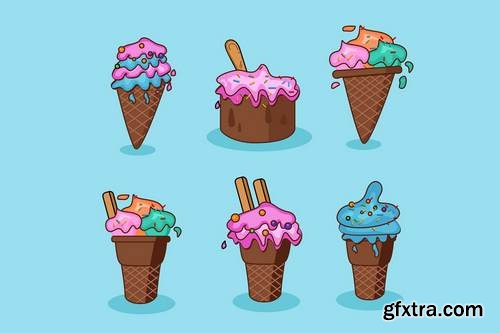 Ice Cream Variety Clipart