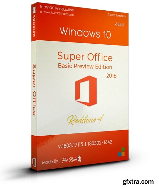Windows 10 Pro RS4 Super Office Basic Preview Edition 2018 en-us x64 v.1803.17115.1.180302-1642
