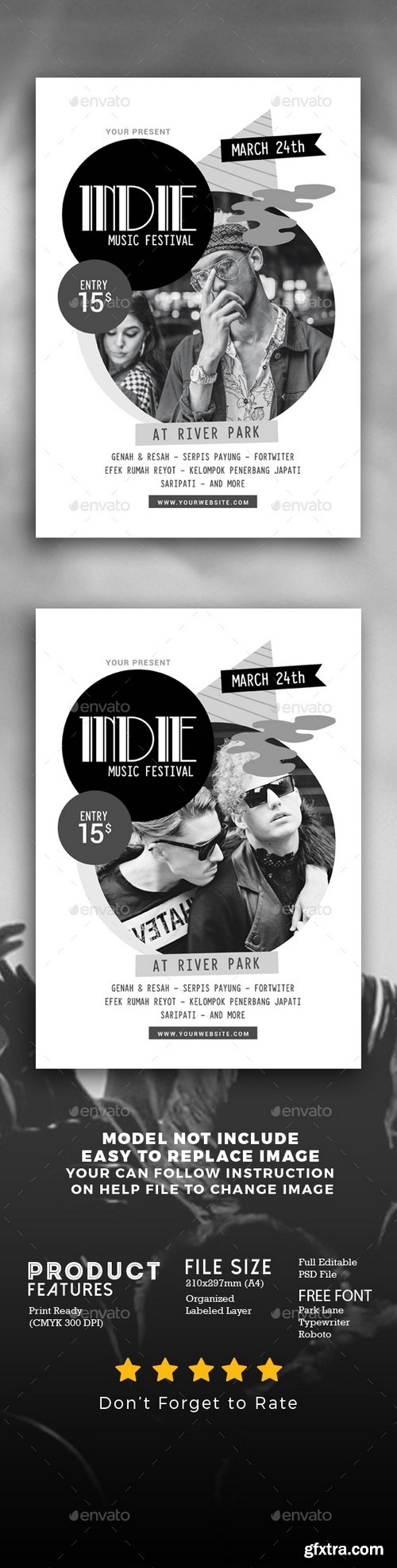 Graphicriver - Abstract Indie Music Flyer 21581189