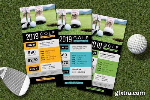 Charity Golf Rack Card