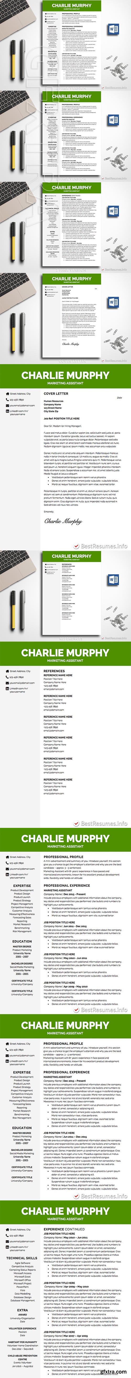 CreativeMarket - Professional Resume Template Word 2335664