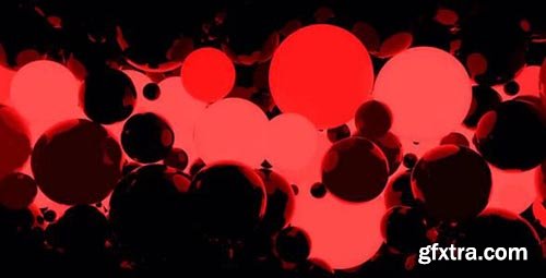 Red Glowing Balls Background - Motion Graphics 65132