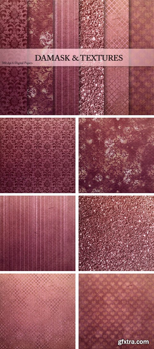 CM - Rose & Textures * Digital Paper 2315763