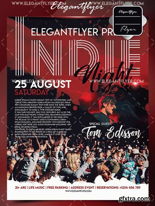 Indie Night Flyer V1 2018 Template