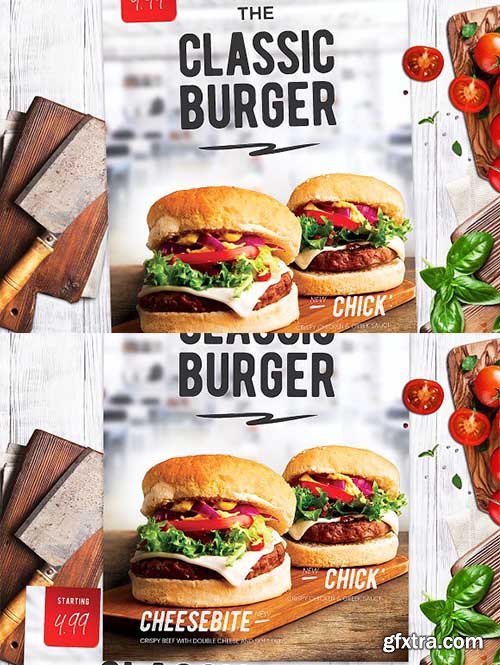 CreativeMarket - Burger Menu 2368914