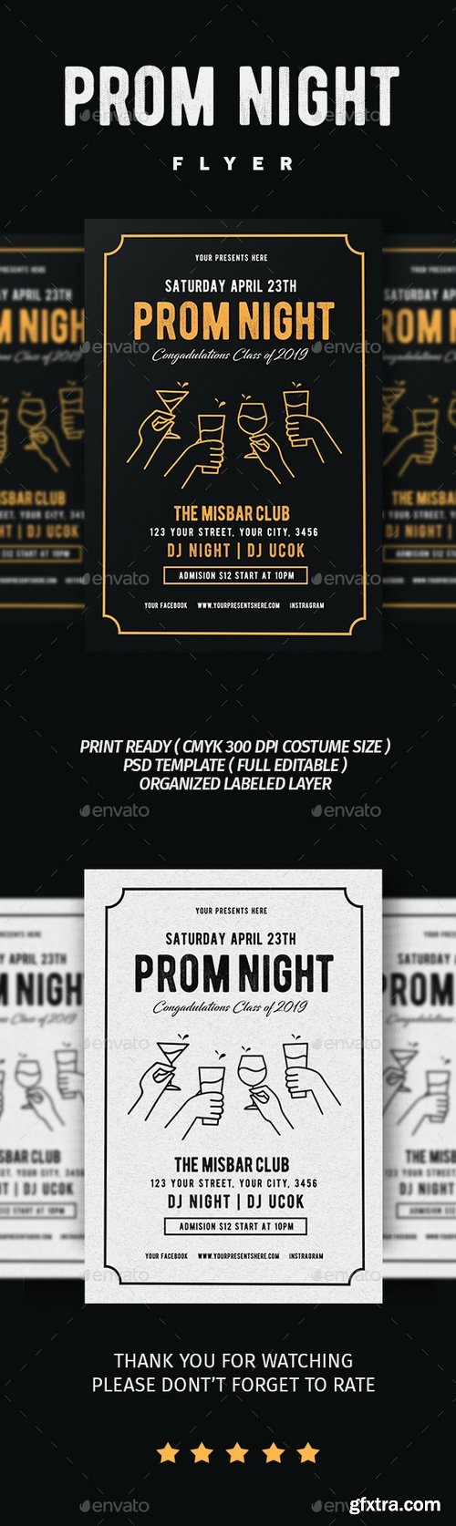 Graphicriver - From Night Party Flyer 21600283