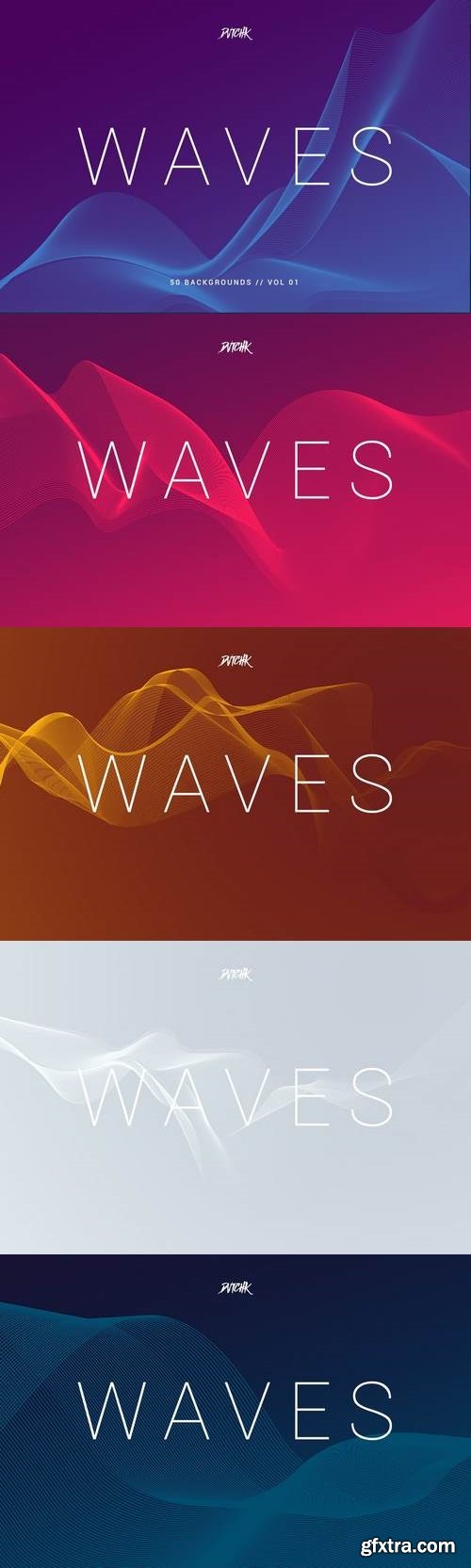 Waves | Network Lines Backgrounds | Vol. 01