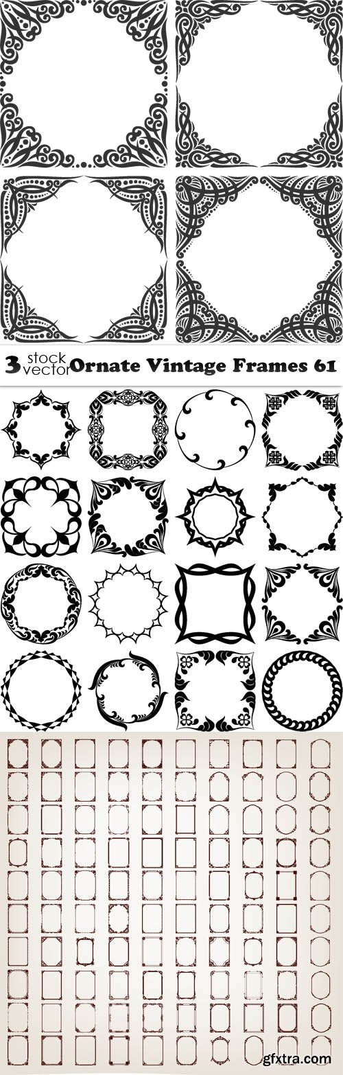 Vectors - Ornate Vintage Frames 61