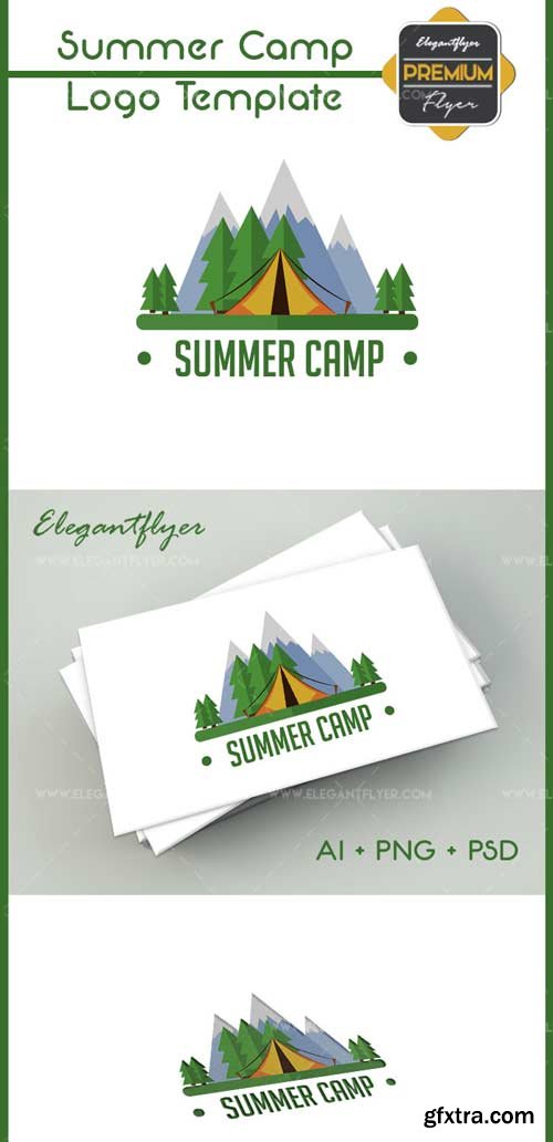 Summer Camp V1 2018 Premium Logo Template