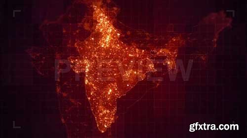 India Maps Night Lighting Pack - Motion Graphics 69850