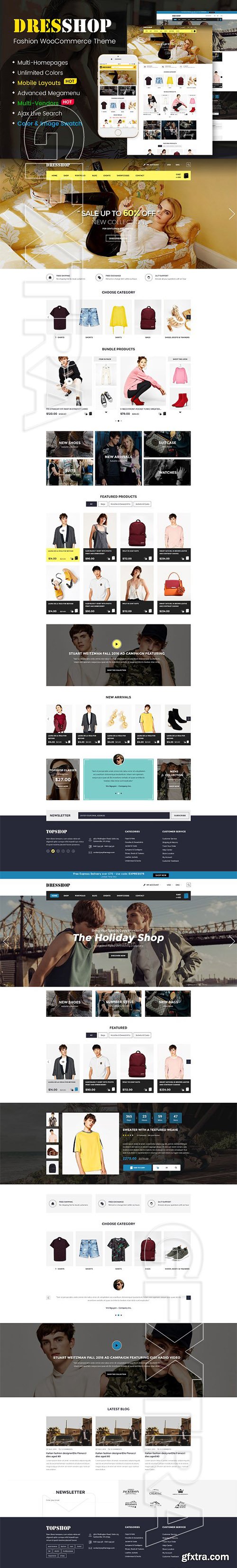 CreativeMarket - DresShop - Fashion WooCommerce Theme 2370098
