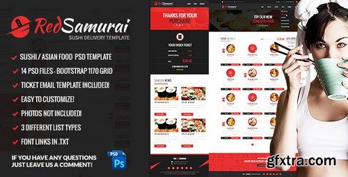 ThemeForest - Red Samurai PSD Template - 8226559