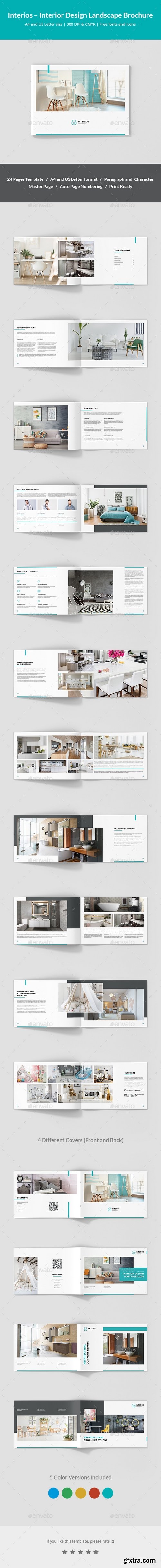 Graphicriver - Interios – Interior Design Landscape Brochure 21542155