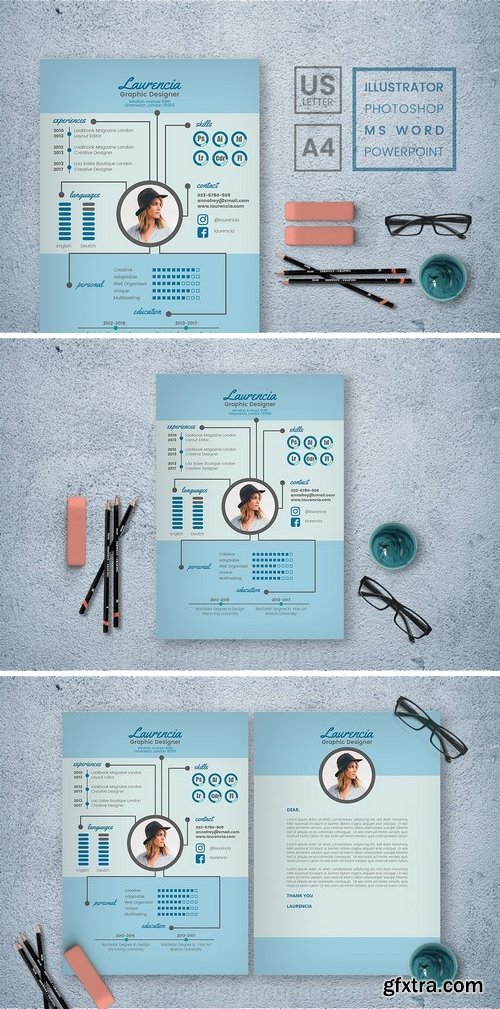 CM - Laurencia Blue Resume | 2 pages 2029691