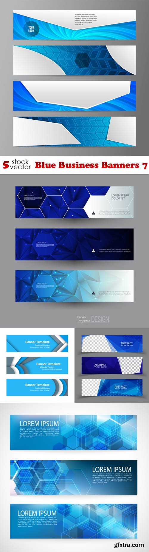 Vectors - Blue Business Banners 7