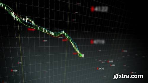 MA - Falling Stock Index Loop Motion Graphics 57466