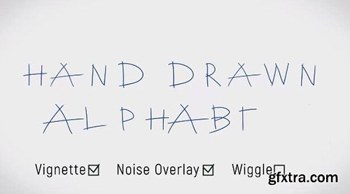 Hand Drawn Alphabet - After Effects 70350