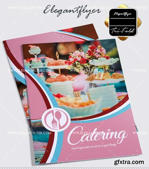 Food Catering V1 2018 PSD Bi-Fold PSD Brochure Template