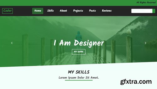 Build a portfolio website with HTML5, CSS3,Bootstrap 4, Jquery from Scratch