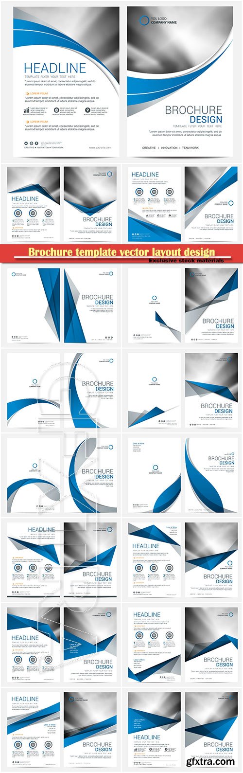 Brochure template vector layout design, corporate business annual report, magazine, flyer mockup # 152