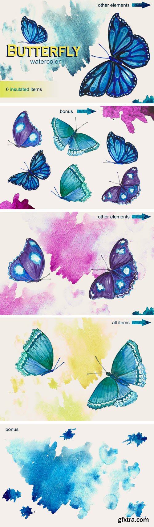 CM - Watercolor Butterflies 2271148