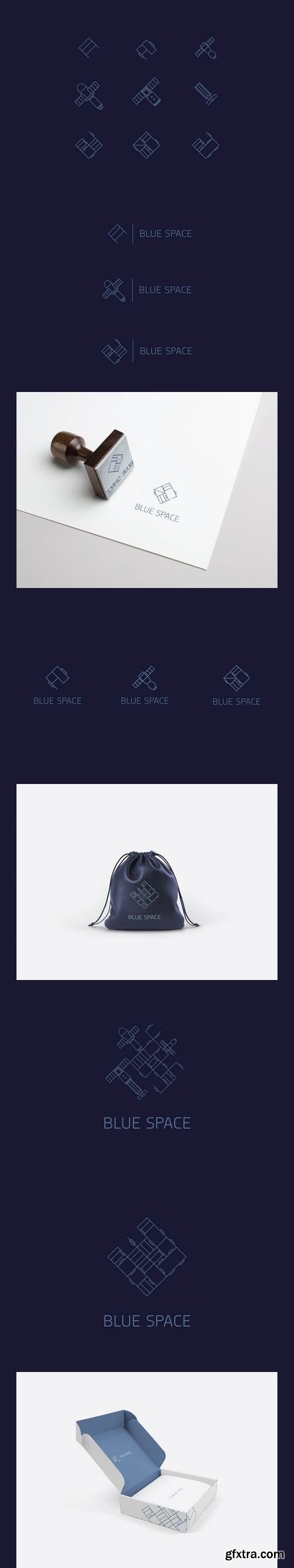 Blue Space Logo Template