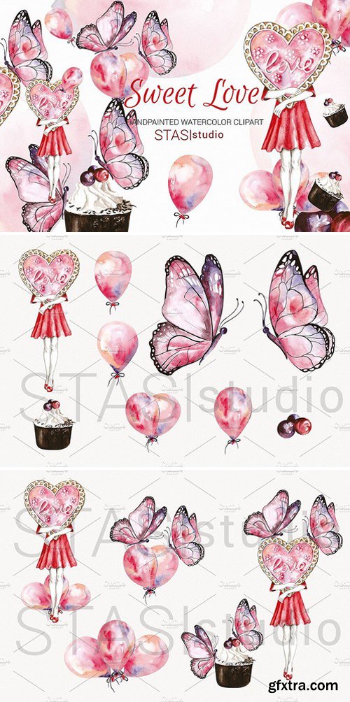 CM - Love Clipart Pink Butterflies 1590314