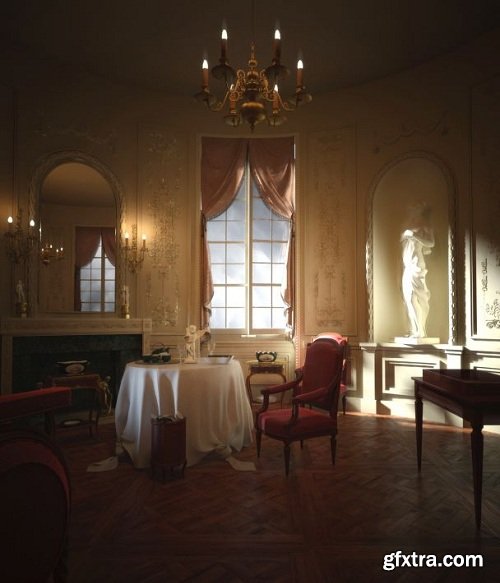 Classic Room Interior Scene 02